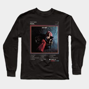 Janis Joplin - Pearl Tracklist Album Long Sleeve T-Shirt